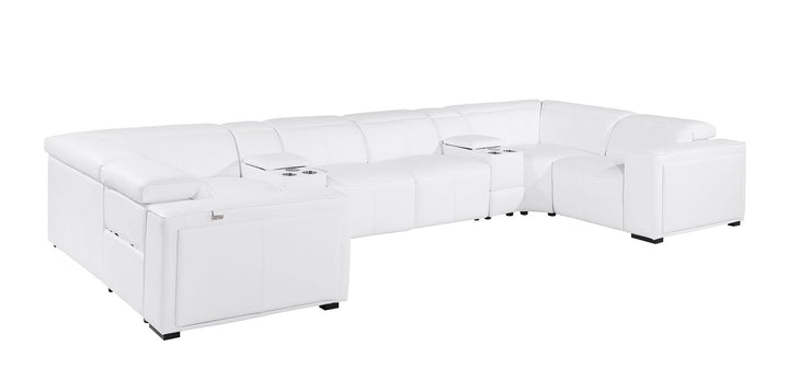 1224 - 8-Piece U-Shaped Sectional Sofa In With 4 Power Recliners &amp; Power Headrests