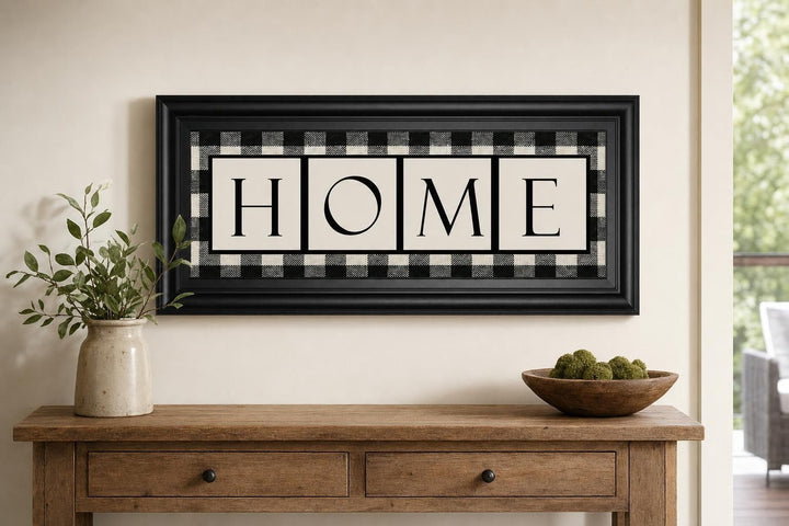 18x42 Buffalo Plaid Home By Lori Deiter - Beige