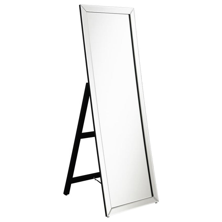 Soline - Framed Standing Floor Mirror - Silver