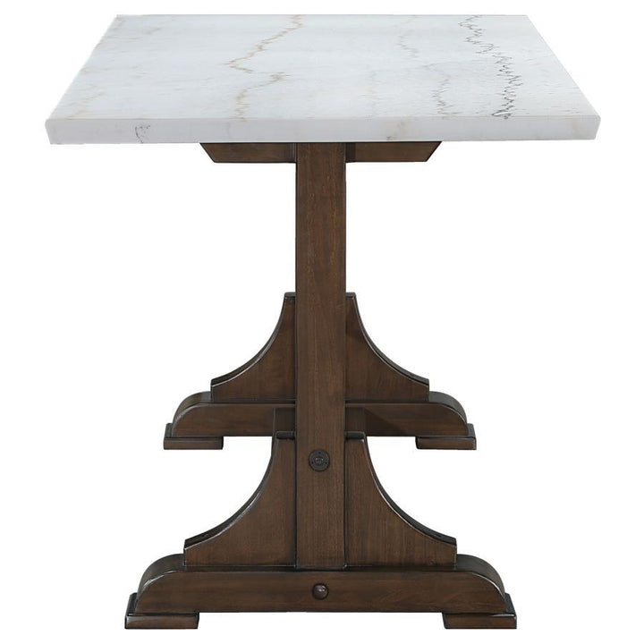 Aldrich - Marble Top Counter Height Dining Table - White