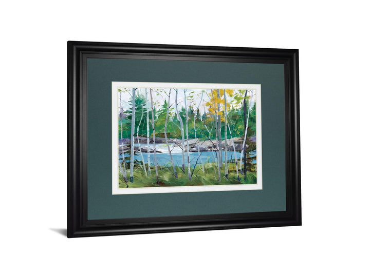 Extounge Rapids By G. Forsythe - Framed Print Wall Art - Blue