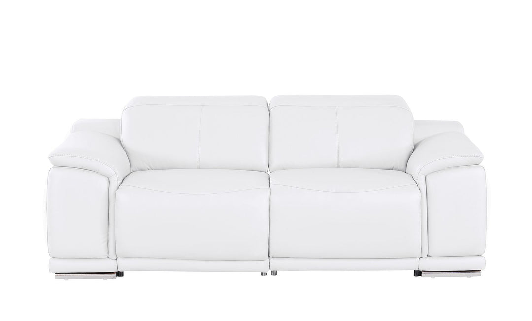 2679 - Genuine Leather Loveseat With Dual Power Recliners