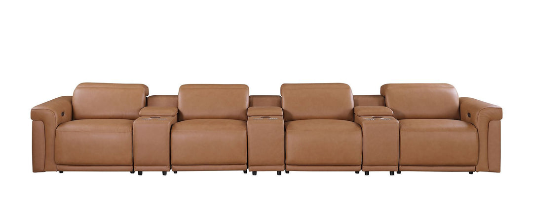 1126 - 7-Piece Modular Power Reclining Sofa In With 4 Power Recliners &amp; Power Headrests