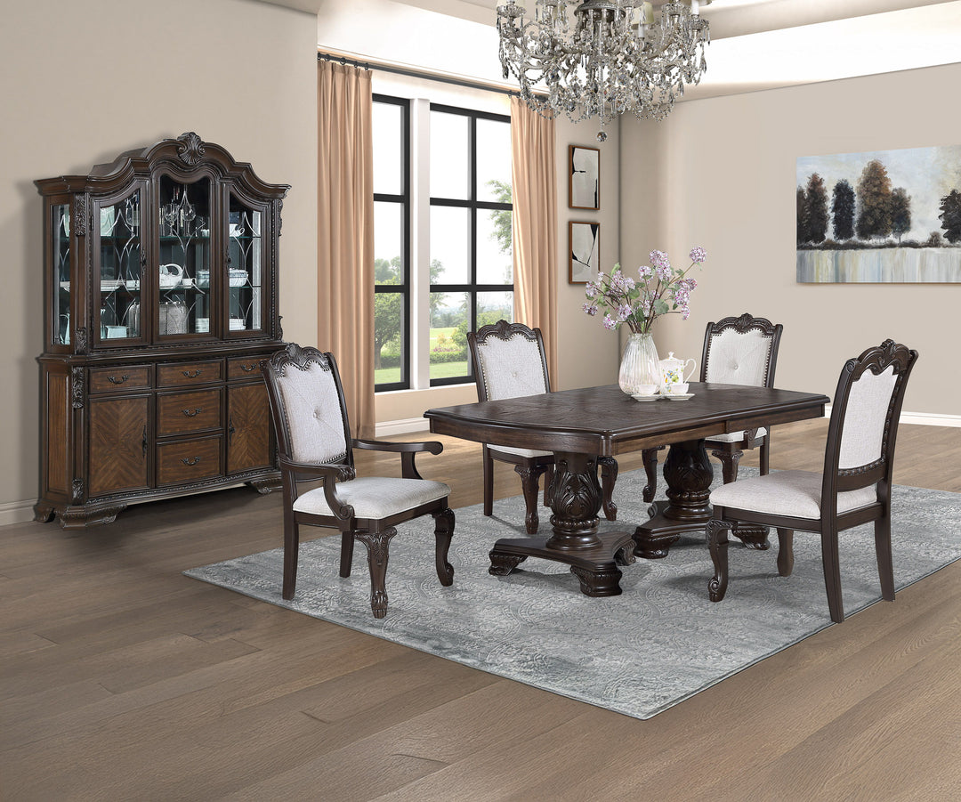 Kiera - Dining Table - Cherry Brown