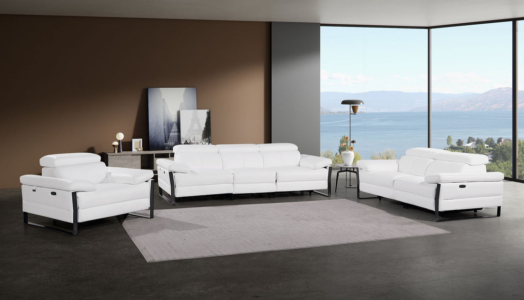 1246 - Modular Power Dual Reclining Sofa, Loveseat, And Chair Set With Power Headrests