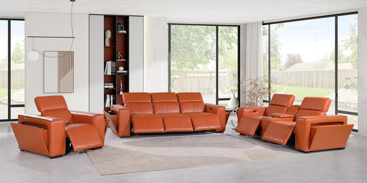 1224 - 7-Piece Modular Power Reclining Sofa, Loveseat &amp; Chair Set In With 6 Power Recliners &amp; Power Headrests