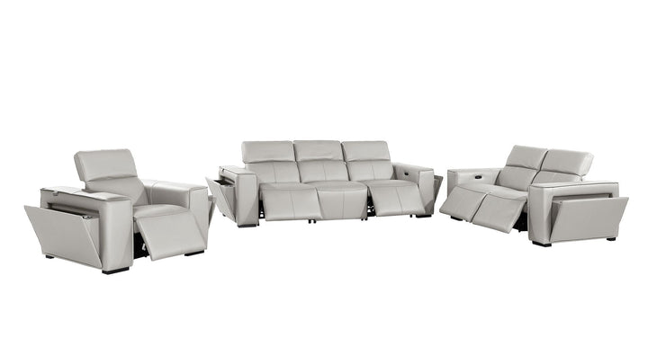 1224 - 6-Piece Modular Power Reclining Sofa, Loveseat &amp; Chair Set In With 5 Power Recliners &amp; Power Headrests