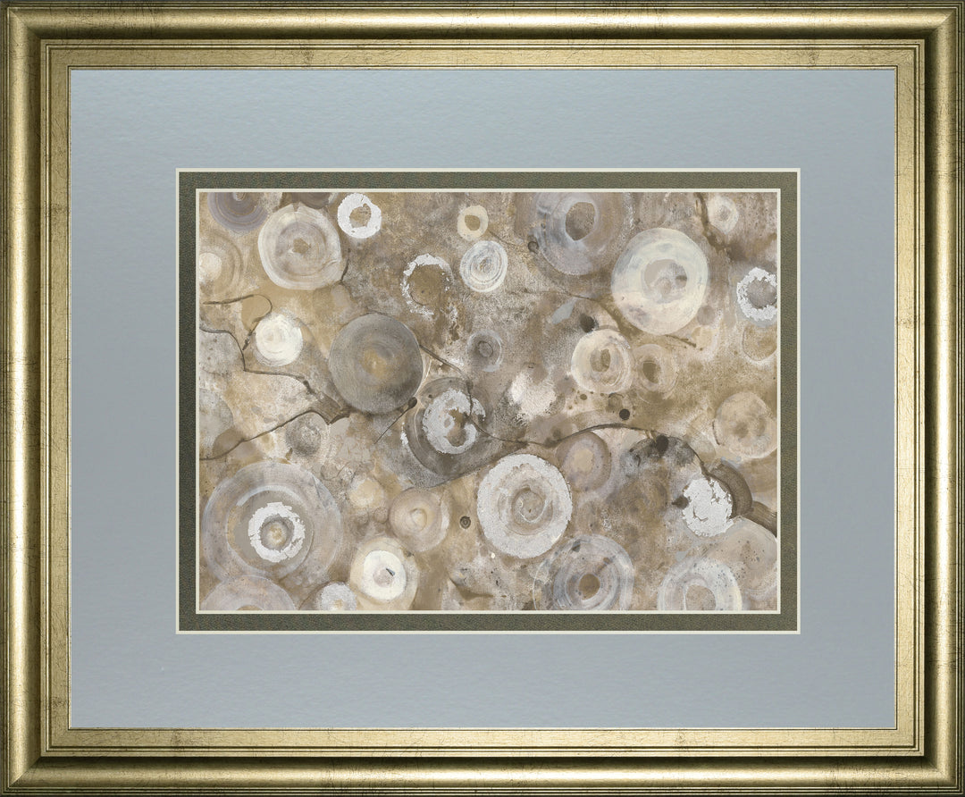 Natural Agate By Albena Hristova - Framed Print Wall Art - Blue