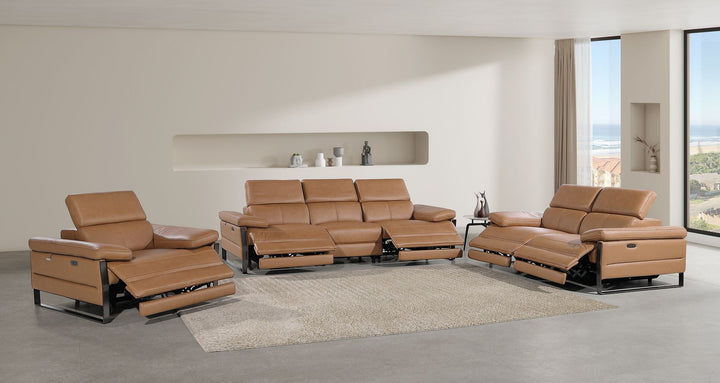 1246 - Modular Power Dual Reclining Sofa, Loveseat, And Chair Set With Power Headrests