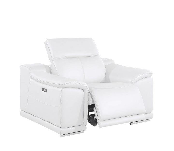 2679 - Power Reclining Sofa, Loveseat &amp; Chair Set In Genuine Leather (6 Recliners)
