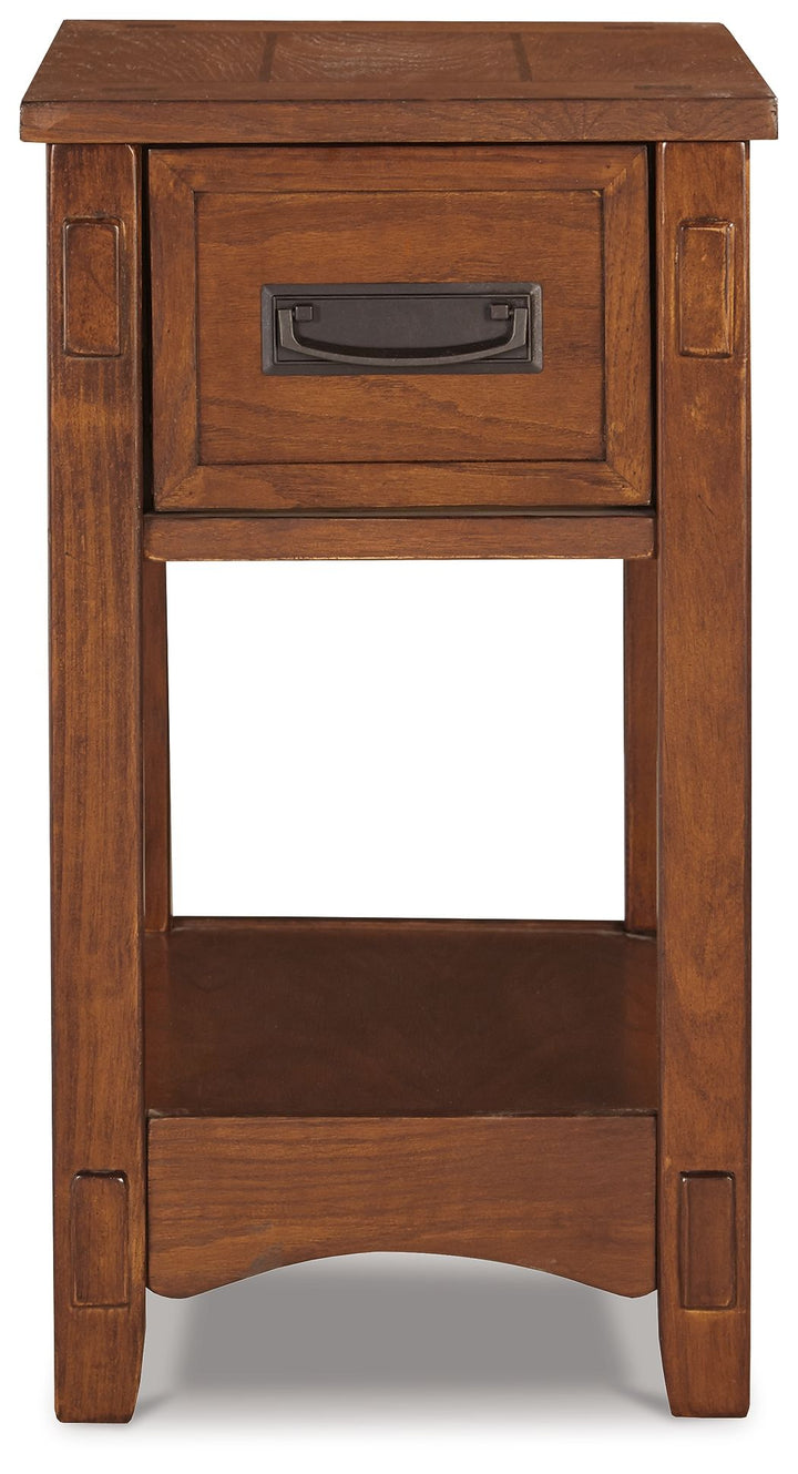 Breegin - Brown - Chair Side End Table - 1 Drawer