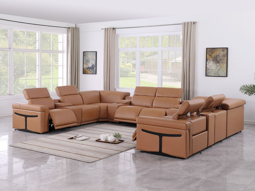 1126 - 12-Piece U-Shaped Sectional Sofa In With 4 Power Recliners &amp; Power Headrests