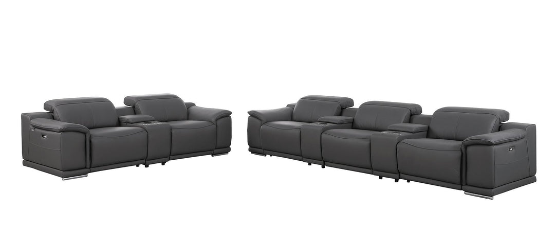 9762 - 8-Piece Modular Power Reclining Sofa And Console Loveseat Set With