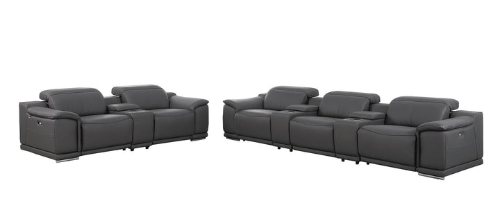 9762 - 8-Piece Modular Power Reclining Sofa And Console Loveseat Set With