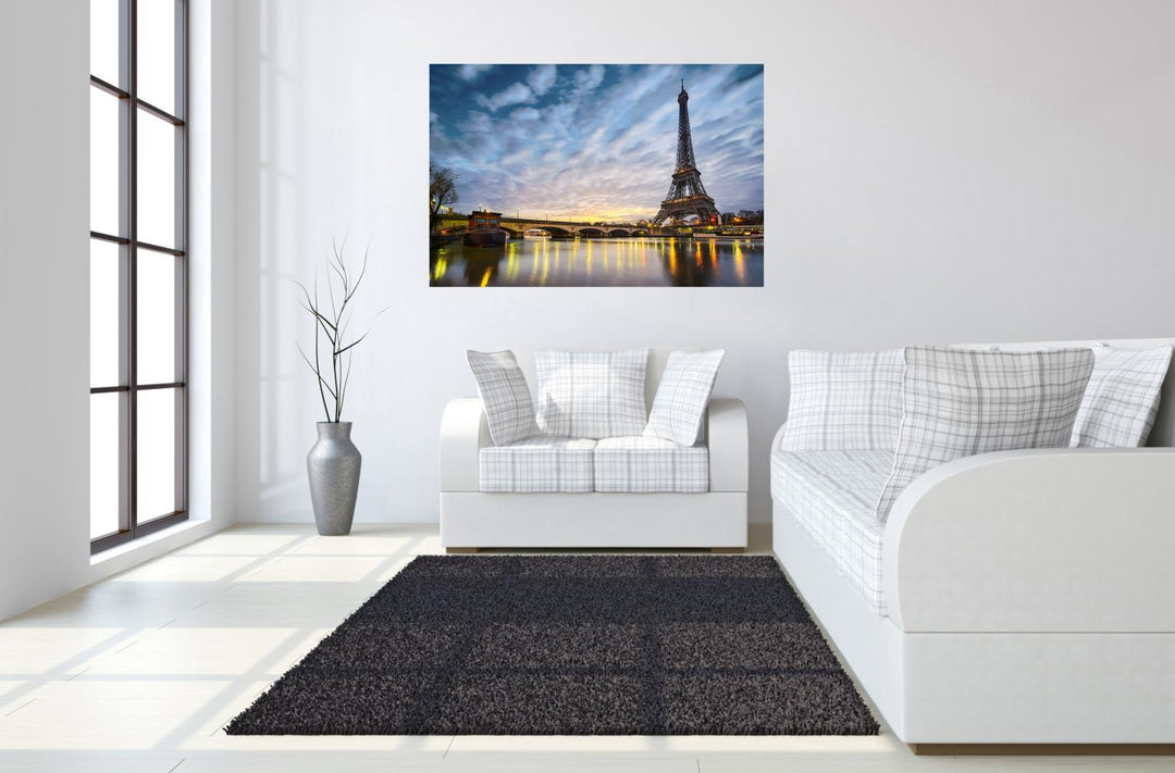 Tempered Glass Plus Foil Eiffel Tower - Blue