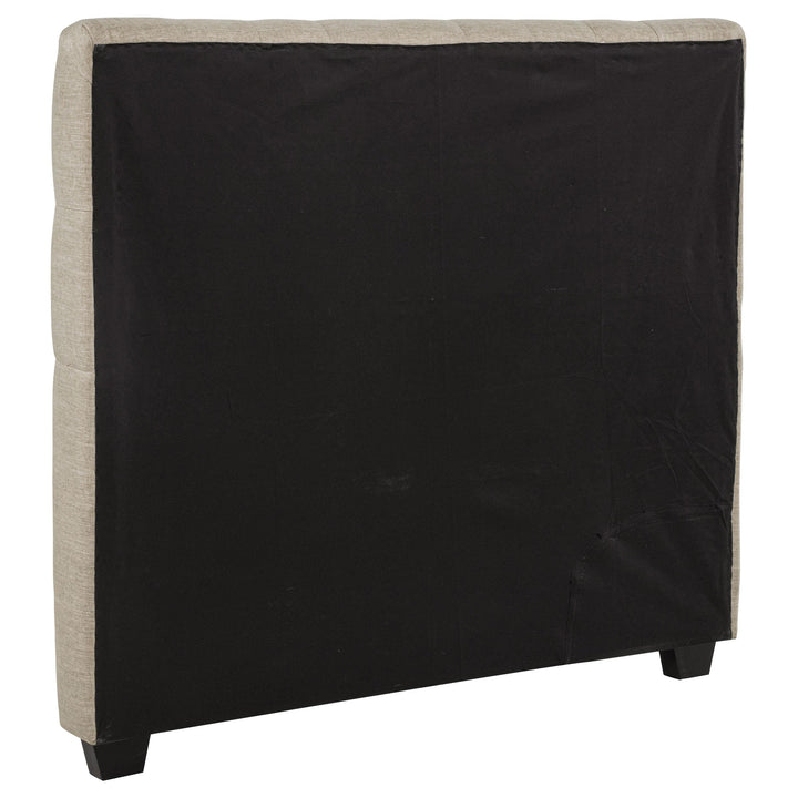 Chloe Upholstered Full Panel Headboard Oatmeal