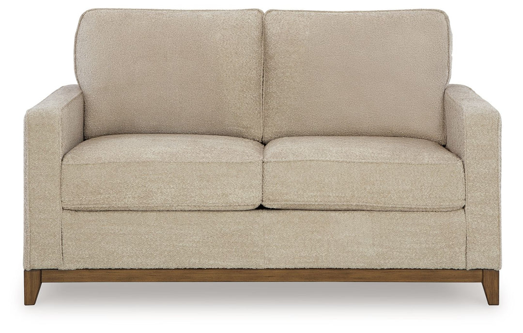 Arendale - Desert - Loveseat With Dark Cushions