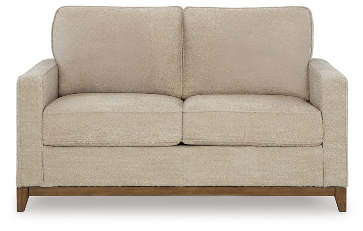 Arendale - Desert - Loveseat With Dark Cushions