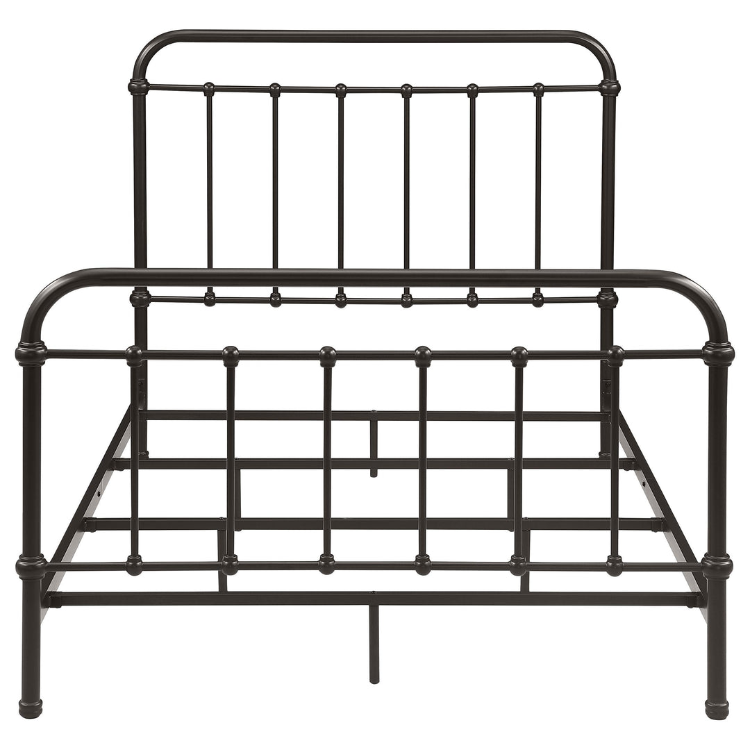 Livingston Metal Full Open Frame Bed Dark Bronze