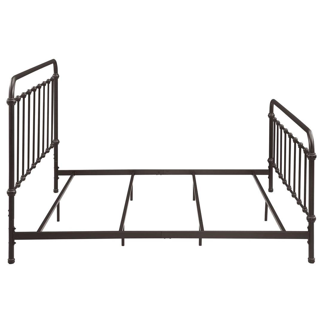 Livingston Metal Eastern King Open Frame Bed Dark Bronze