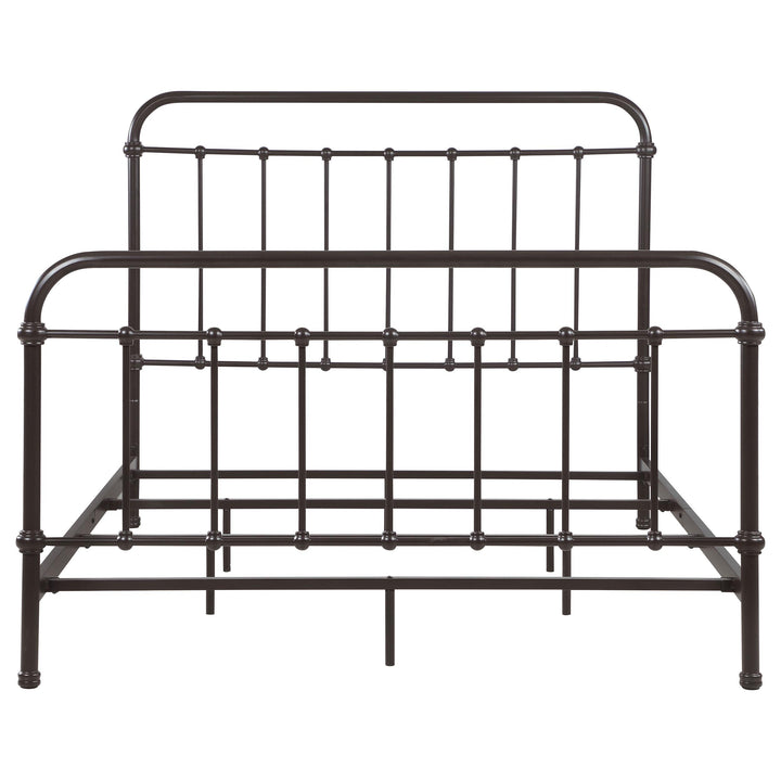Livingston Metal Queen Open Frame Bed Dark Bronze