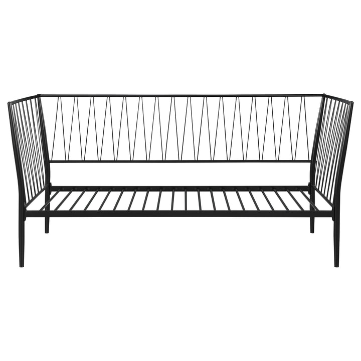Richland Metal Twin Daybed Bed Frame Matte Black