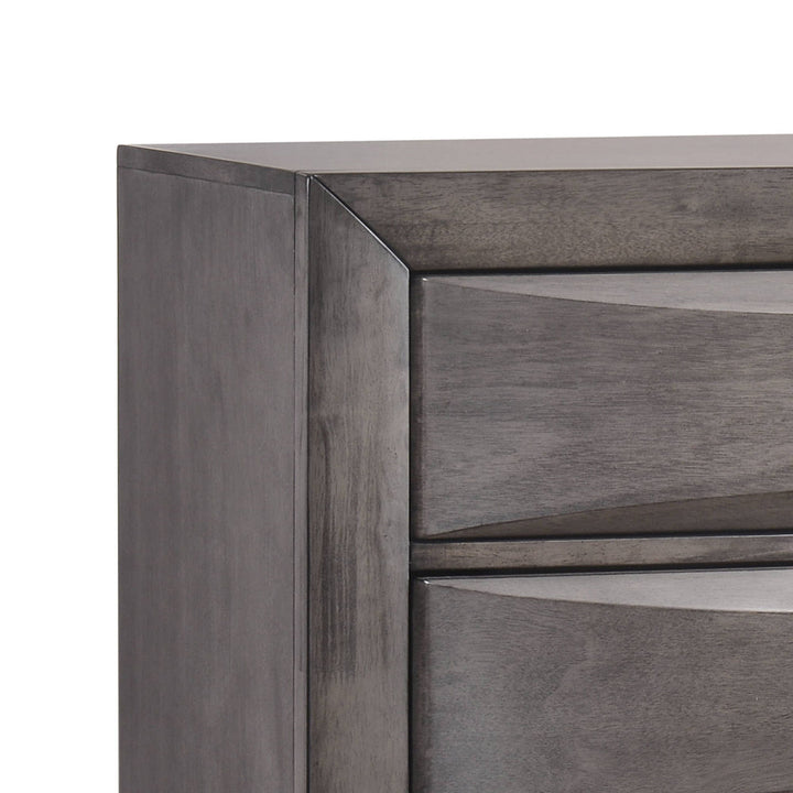 Emily - 5-Drawer Chest (Sturdy) - Gray