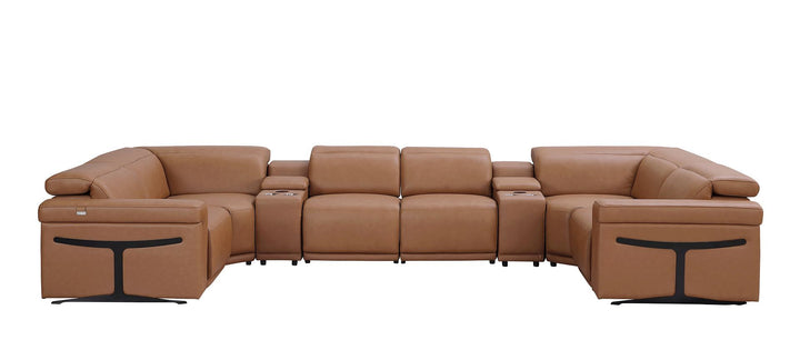 1126 - 8-Piece U-Shaped Sectional Sofa In With 4 Power Recliners &amp; Power Headrest
