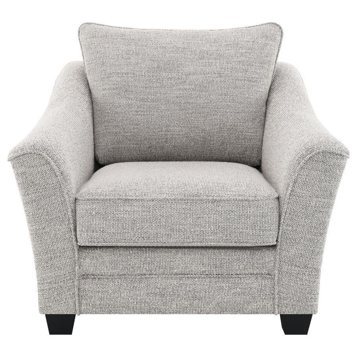 Tomkins - Boucle Upholstered Chair - Light Gray