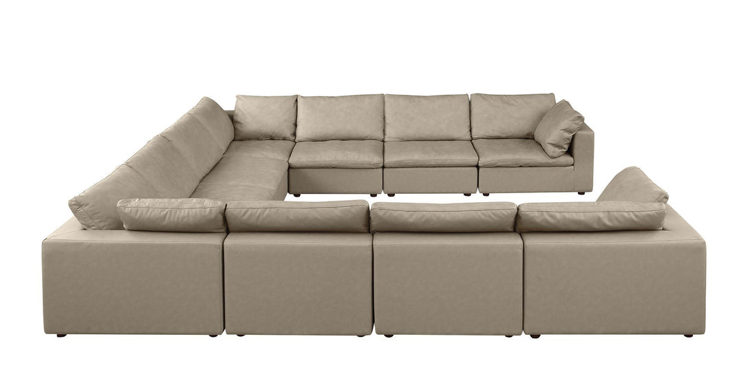 1100 - 11-Piece U-Shaped Sectional In Top-Grain Italian Leather