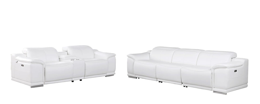9762 - 6-Piece Modular Power Reclining Sofa And Console Loveseat Set With 5 Power Recliners In