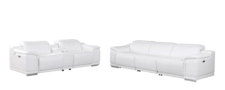 9762 - 6-Piece Modular Power Reclining Sofa And Console Loveseat Set With 5 Power Recliners In