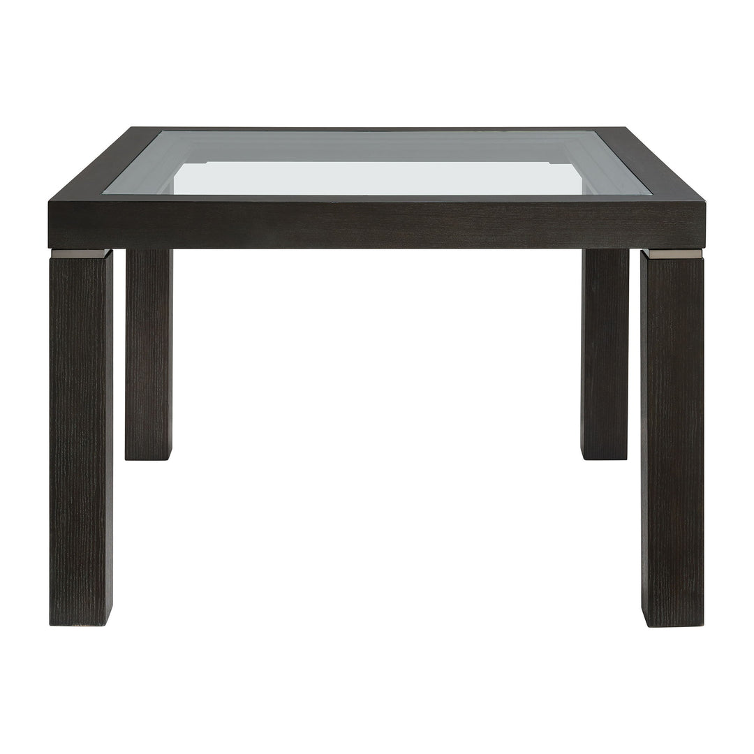 Elodie - Counter Table With Glass - Charcoal