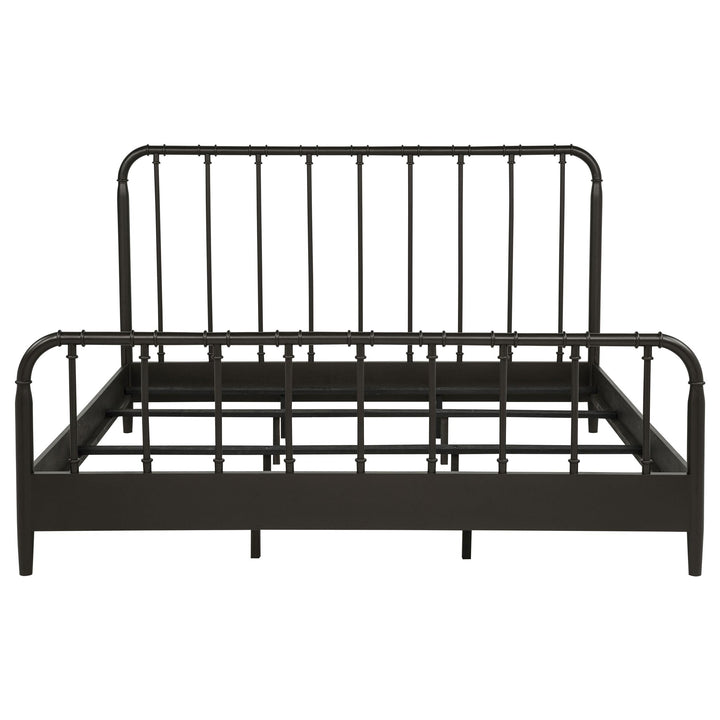 Rocco All Wood Water Pipe Open Frame Eastern King Bed Dark Bronze