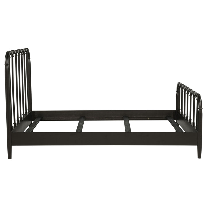 Rocco All Wood Water Pipe Open Frame Queen Bed Dark Bronze