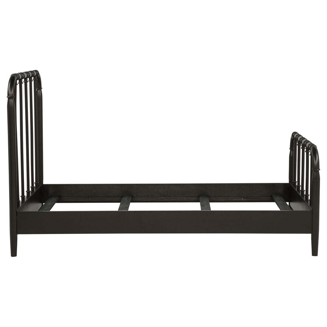 Rocco All Wood Water Pipe Open Frame Twin Bed Dark Bronze