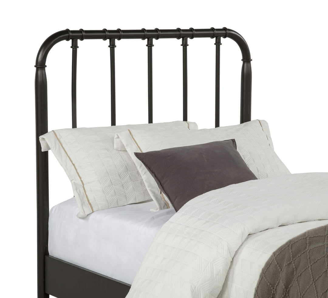 Rocco All Wood Water Pipe Open Frame Twin Bed Dark Bronze