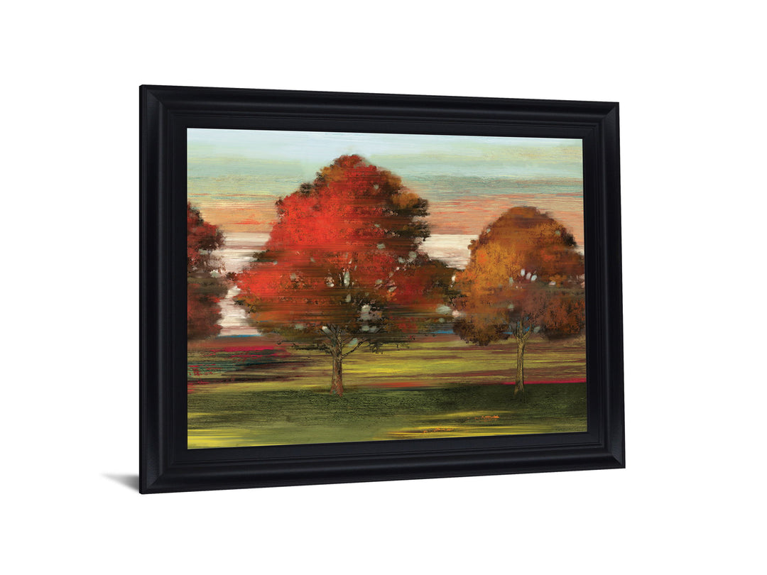 Crimson Grove - 28" x 34" Framed Wall Art