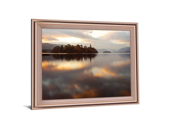 Misty Isle Sunrise - 28" x 34" Framed Wall Art