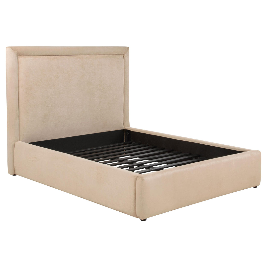 Lawson 54-inch Upholstered Full Platform Bed Light Saddle