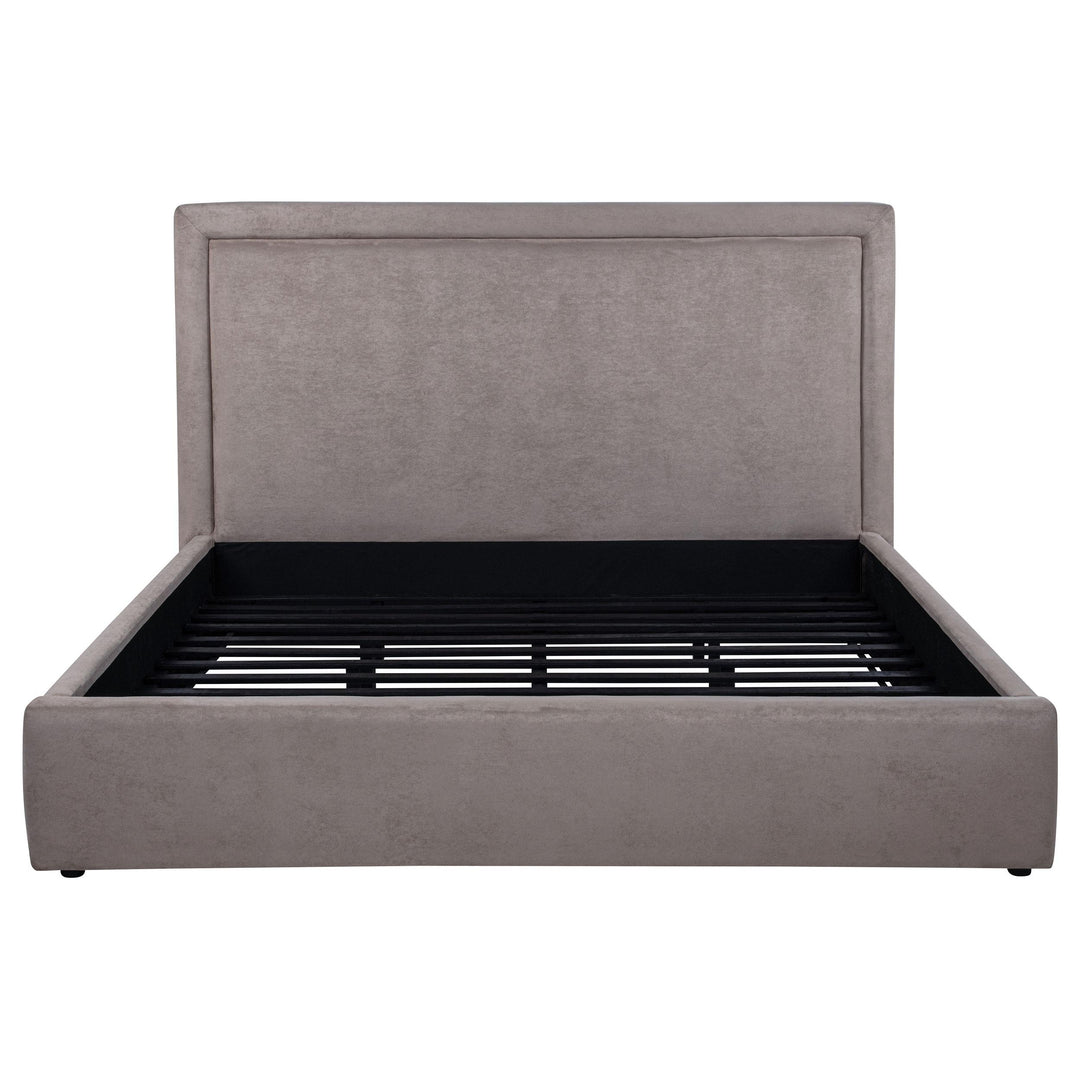 Lawson 54-inch Upholstered Eastern King Platform Bed Mushroom