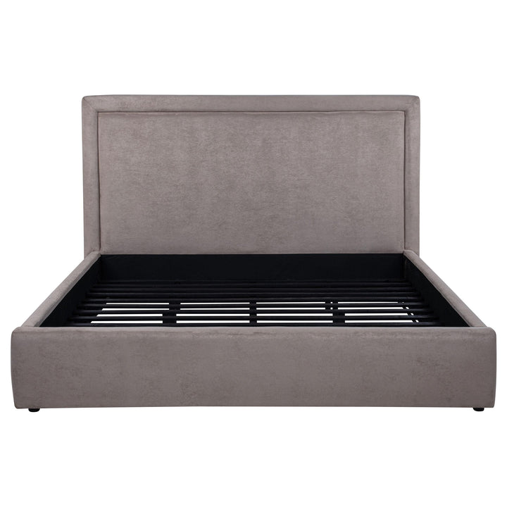 Lawson 54-inch Upholstered Eastern King Platform Bed Mushroom