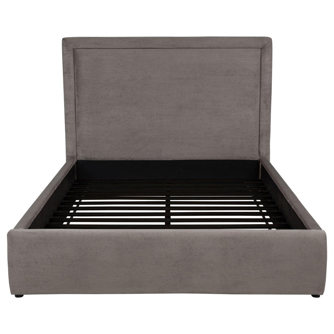Lawson 54-inch Upholstered Queen Platform Bed Mushroom