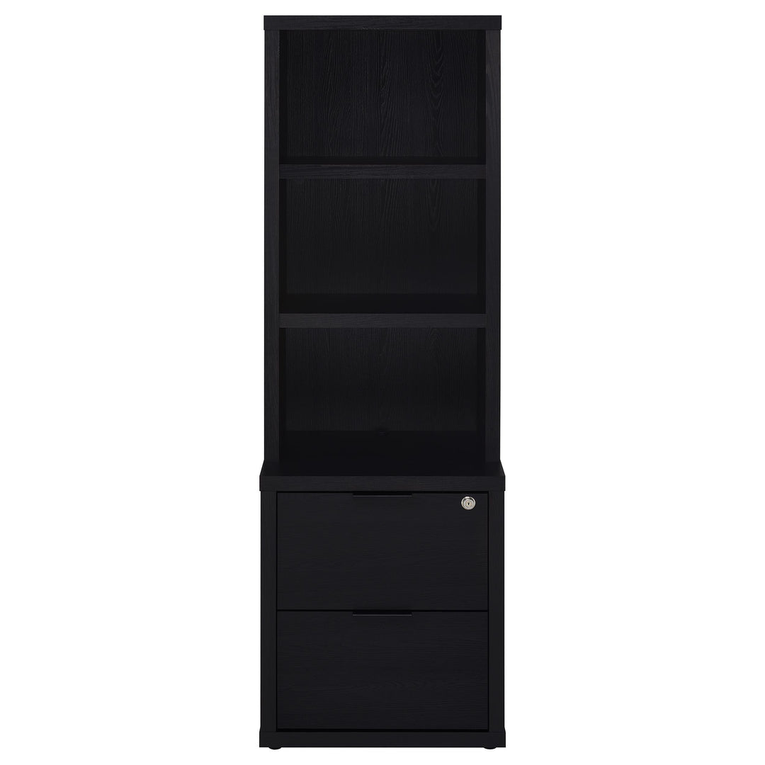 Westpark 3-piece Queen Bedroom Set Bookcase Headboard Black