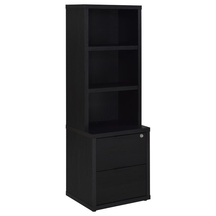 Westpark 3-piece Twin Bedroom Set Bookcase Headboard Black