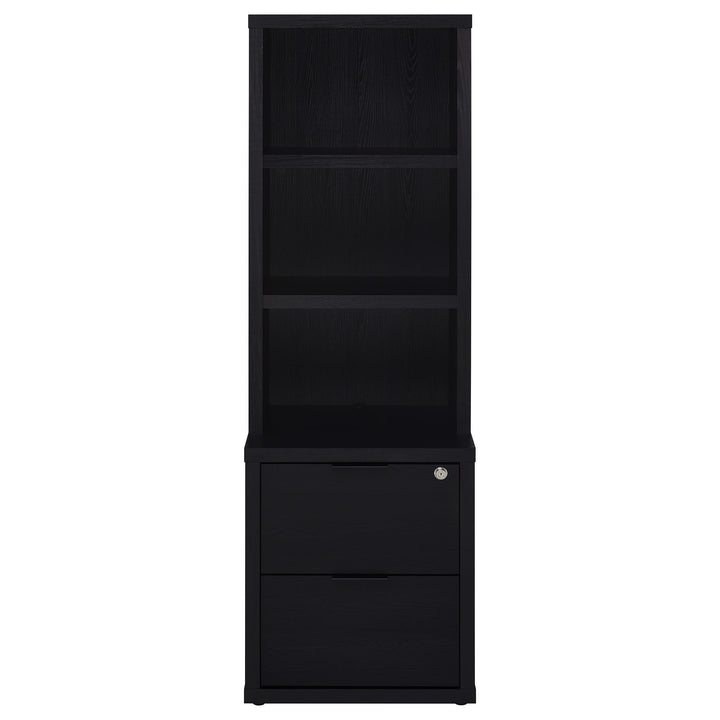 Westpark 3-piece Twin Bedroom Set Bookcase Headboard Black
