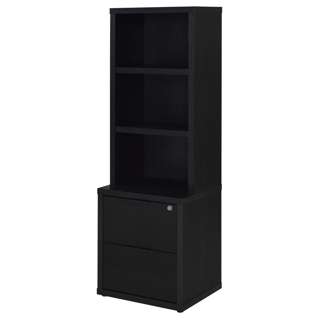 Westpark 3-piece Twin Bedroom Set Bookcase Headboard Black