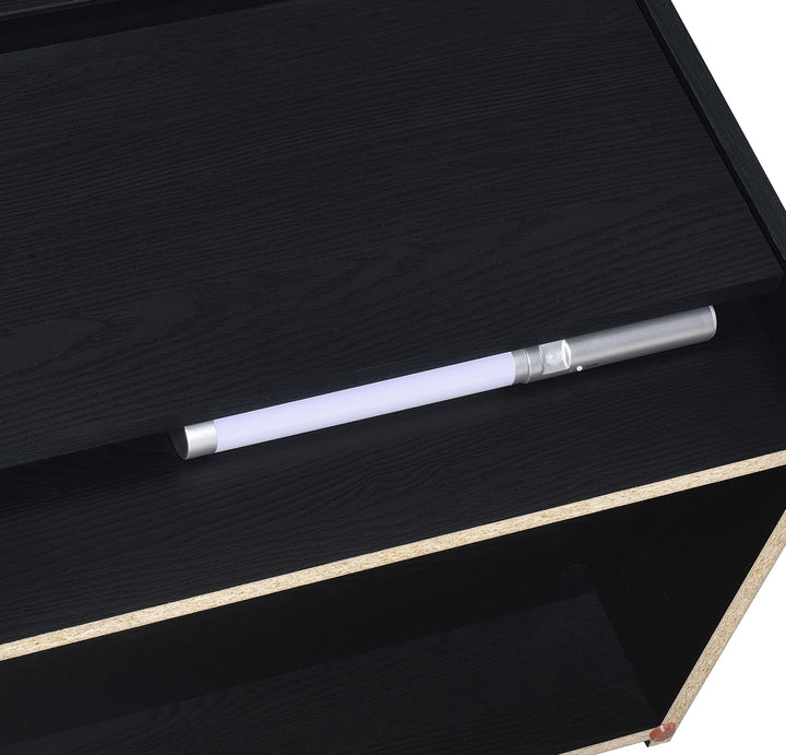 Westpark 2-drawer Nightstand LED Lights and USB Black