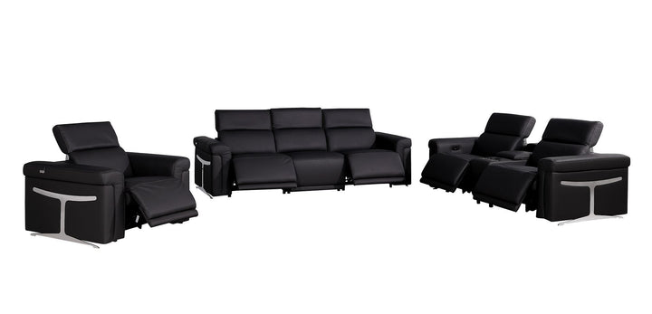 1126 - 7-Piece Modular Power Reclining Sofa, Loveseat &amp; Chair Set In With 5 Power Recliners &amp; Power Headrests