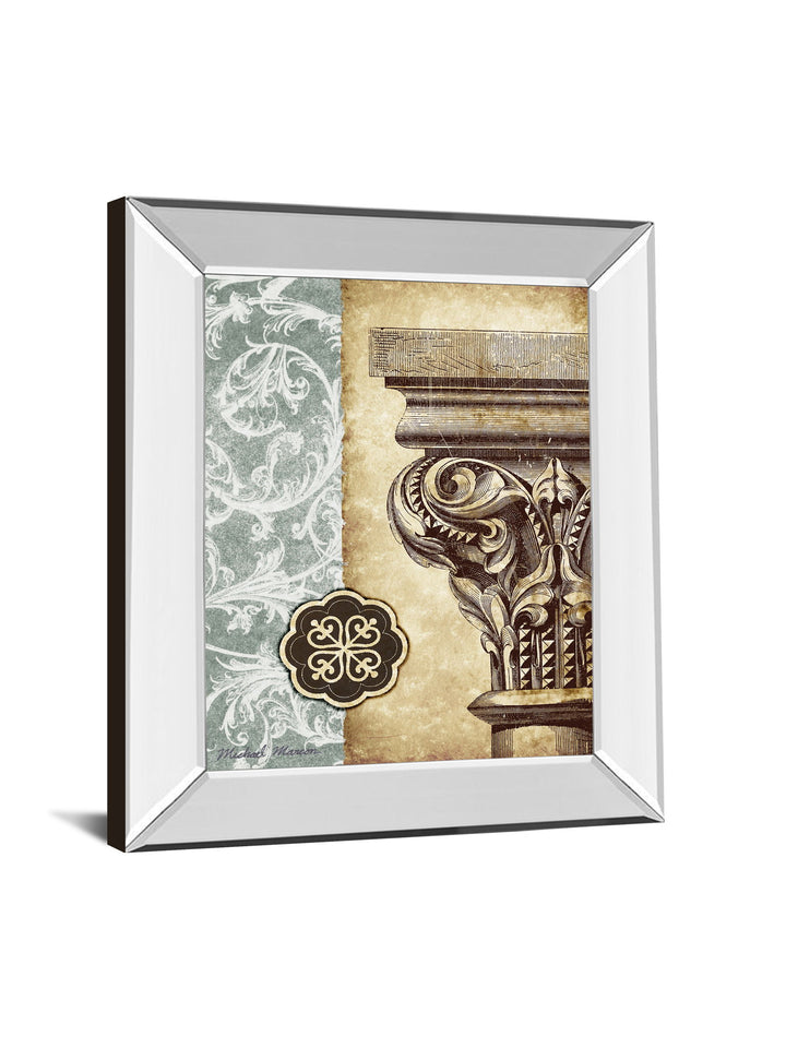 Fomanesque I By Michael Marcon - Mirror Framed Print Wall Art - Beige
